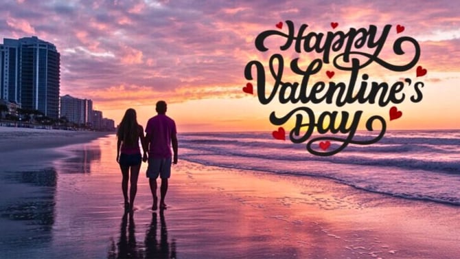 The History of Valentine’s Day and Romantic Things to Do in Myrtle Beach